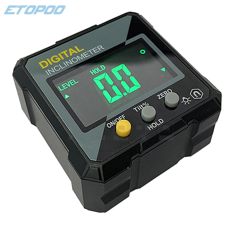 Digital angle finder with magnetic base