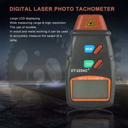 Laser tachometer, non-contact