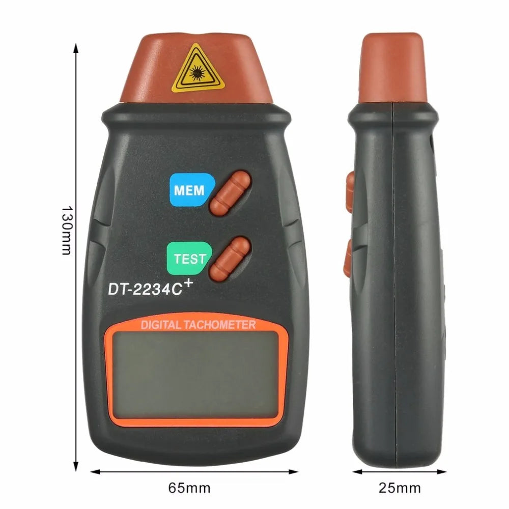 Laser tachometer, non-contact