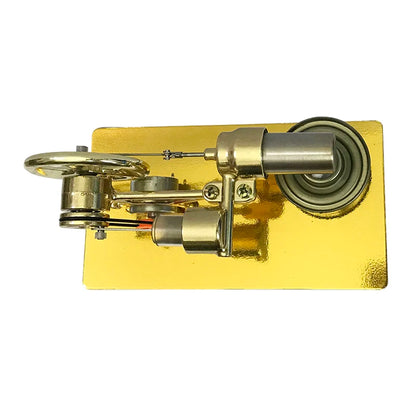 Stirling engine with generator, alcohol burner