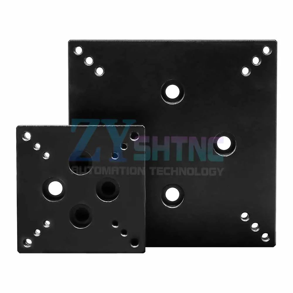 Brass hold-downs fixed on the 60 mm plate