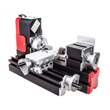 Mini metal lathe, 24 W, for brass, aluminium and wood