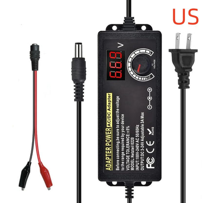 US plug version with alligator clips