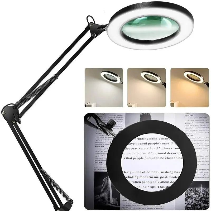 Working under the magnifier
