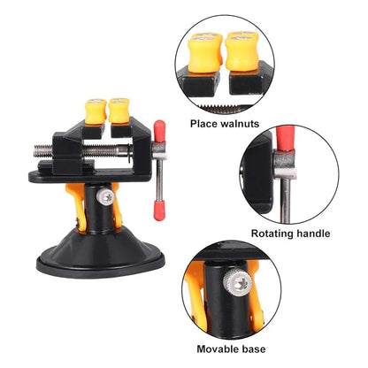 Vise head rotated