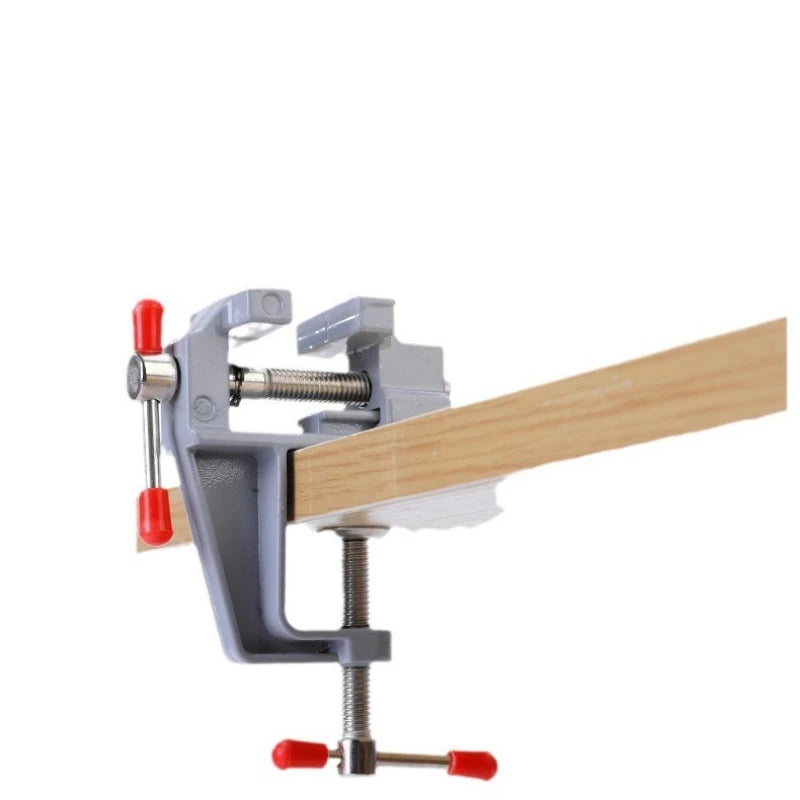 Clamp-on bench vise swivel base