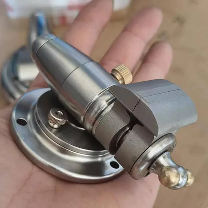 Stainless rotating bench vise on a 360 degree base