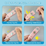 Personal safety alarm keychain, 130dB siren and strobe — view 2