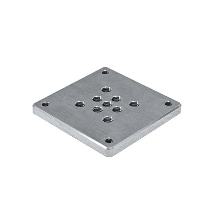The plate seen at an angle, showing its thickness