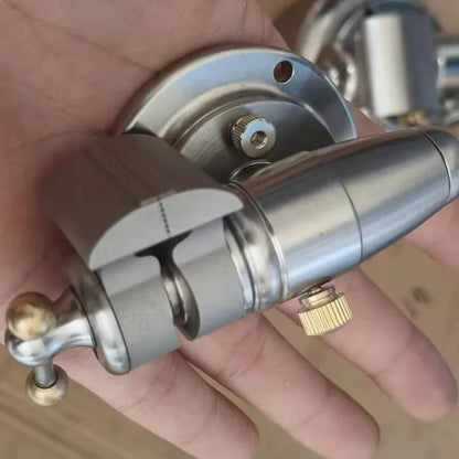 Swivel base and brass locking thumbscrew