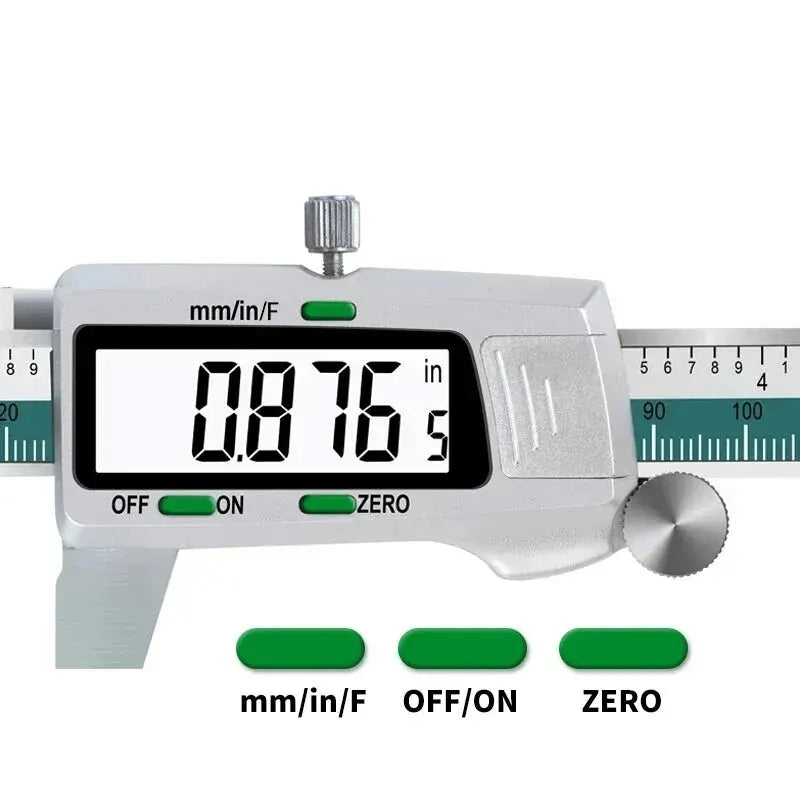 The jaws measuring a small part