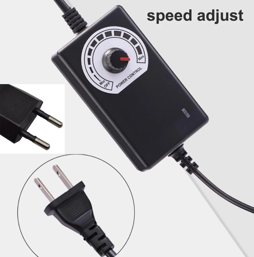 Speed control adapter with its dial