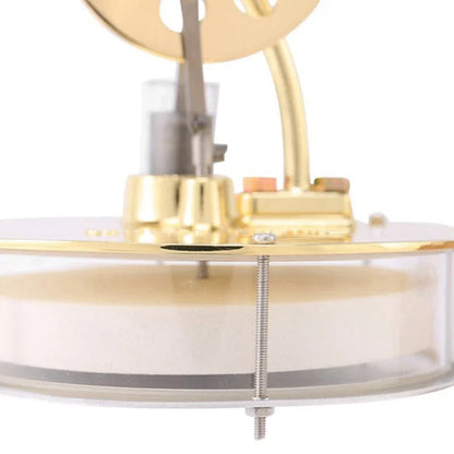 Low-temperature Stirling engine, runs on a cup of hot water