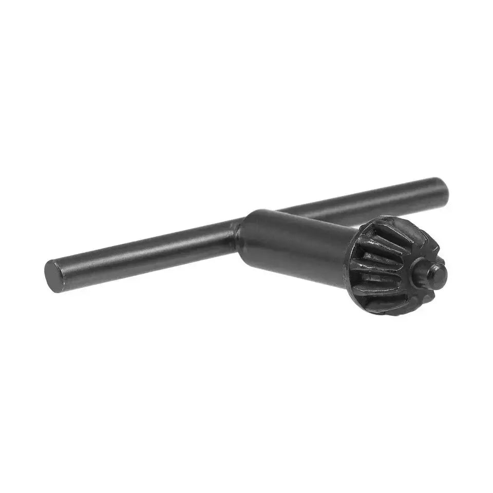 The key seen from the pinion end, teeth and pilot spigot visible