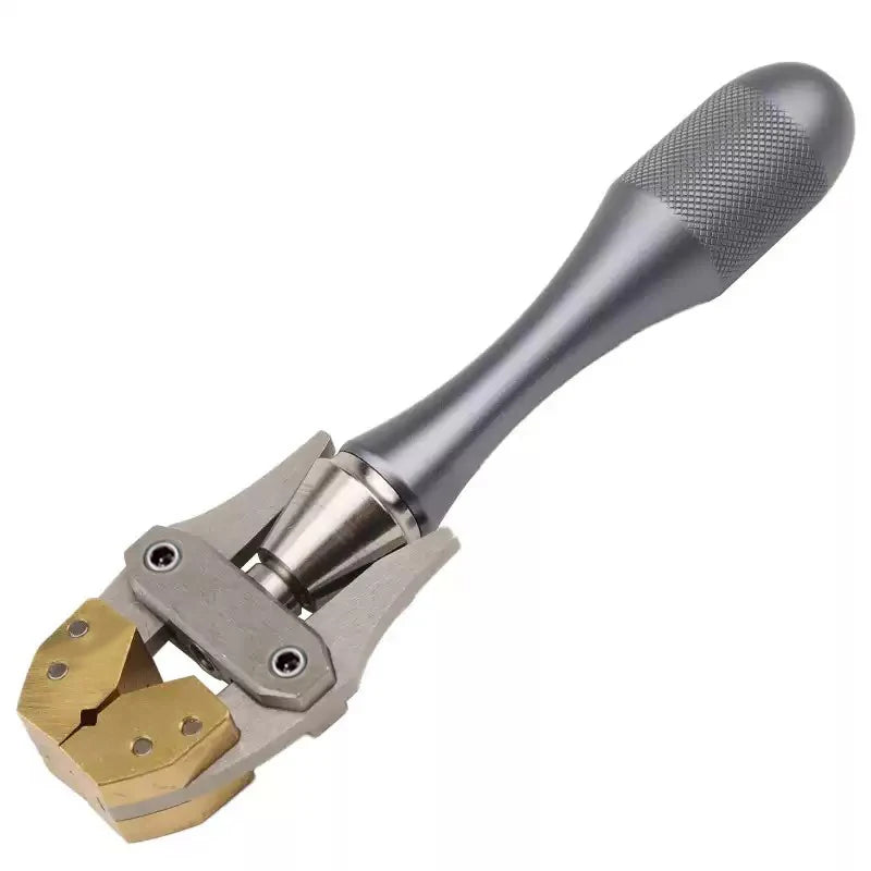 Hand vise with brass jaws