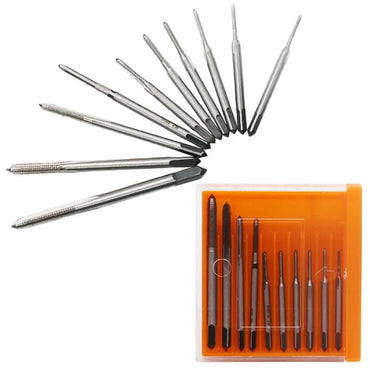 The ten taps fanned out beside their case