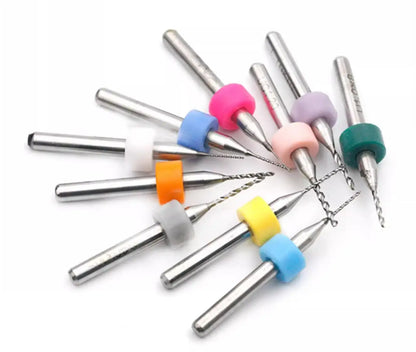 Tungsten carbide micro bits on 3.175 mm shanks