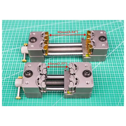 Fractal vise side view with anvil face