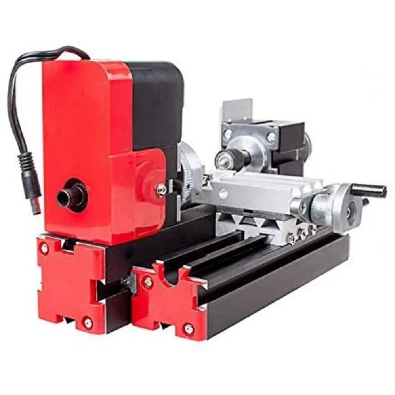Mini metal lathe, 24 W, for brass, aluminium and wood