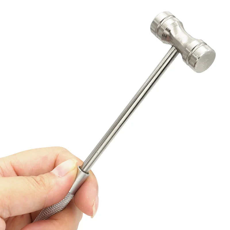 The hammer in the hand for scale