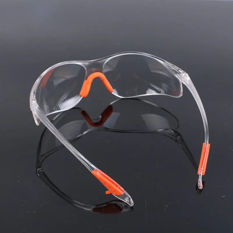 Clear safety glasses, side view