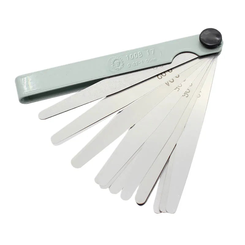 Blade thicknesses marked on the steel
