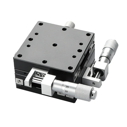 XY micrometer stage, top plate with tapped holes