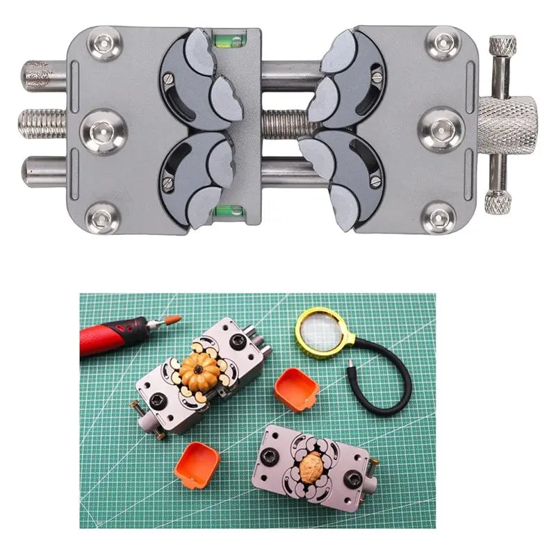 Fractal vise holding an irregular workpiece