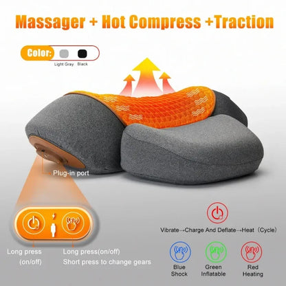 NeckEase Pro heated cervical traction massager, product photo